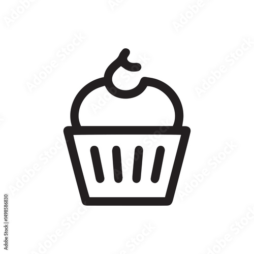 cupcake vector illustration