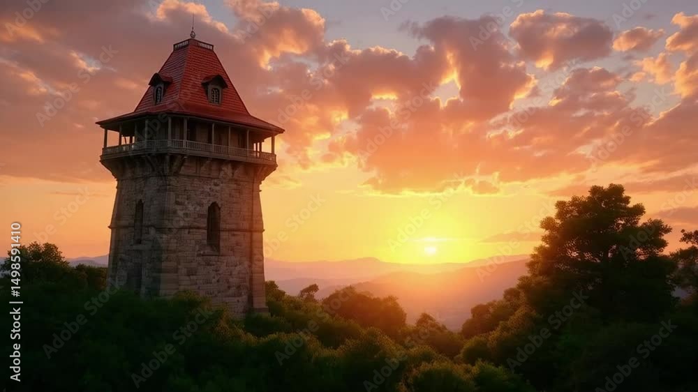 The towering structure pierces the sky, offering a breathtaking view. The towering structure pierces the sky, offering a breathtaking view.