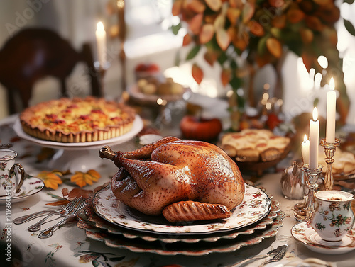 christmas table setting