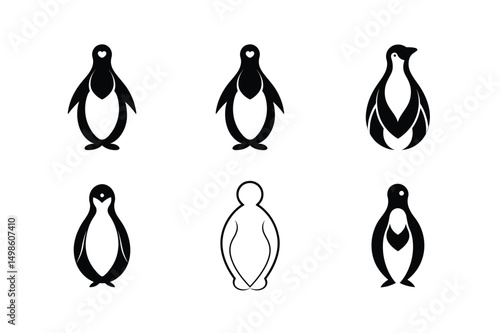 Illustrated Baby Penguin for Craft Use