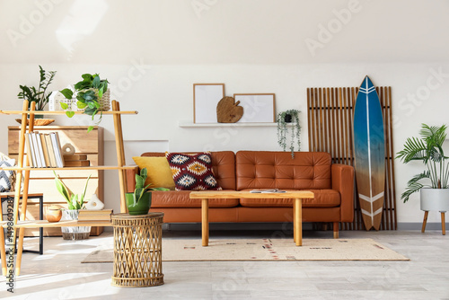 Interior of living room wit...