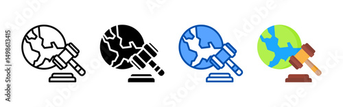 Environmental regulations icon set bundle. Multi style icon collection perfect for websites, apps, and presentations. Simple vector icon collection