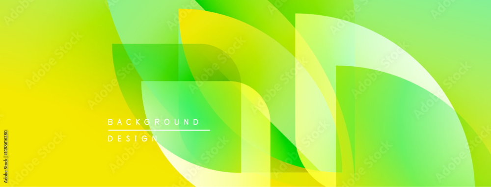 Bright yellow, green gradients create abstract shapes. Overlapping layers suggest depth, modern design elements present. Text reads background design. Bright yellow, green gradients create abstract shapes. Overlapping layers suggest depth, modern design elements present. Text reads background design.
