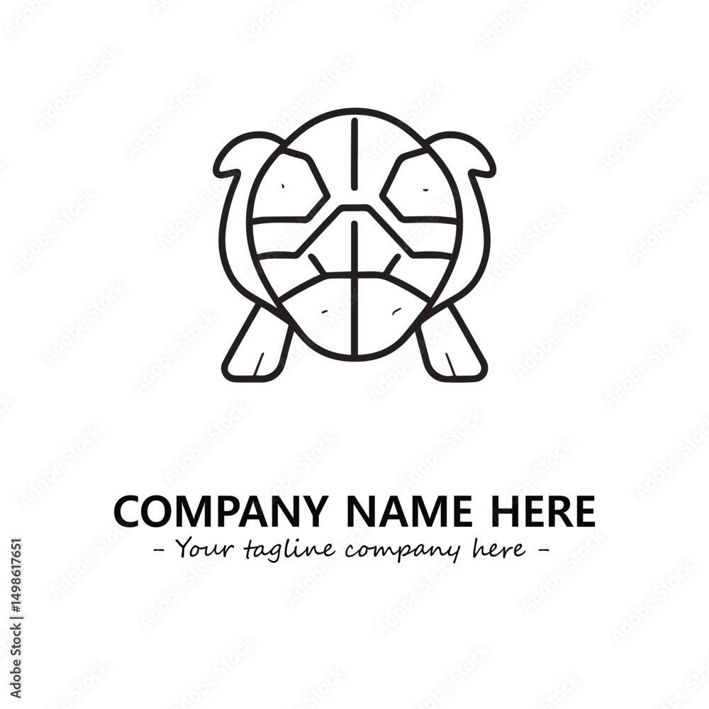 Obraz premium Turtle logo design vector illustration