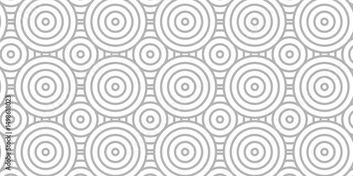 Overlapping creative diamond circle abstract white and gray pattern background with waves texture. geometric digital fabric pattern circles floral lapping white retro background.	
