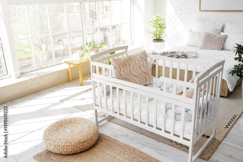 Interior of light room with...