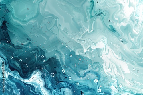 Abstract underwater blue color liquid wave flow express energetic surface. Seamless texture of vividness curve swirling convey sense of harmony and water scene perfect for effect and graphic. AIG61.