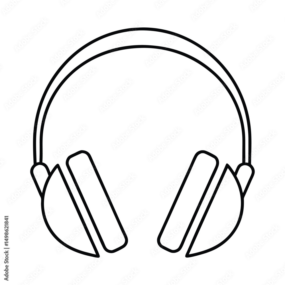 Obraz premium headphones isolated on white