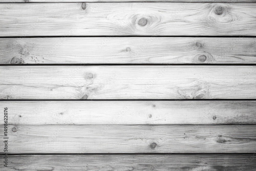 Naklejka premium Light gray wooden planks, horizontal lines, natural wood grain, simple texture