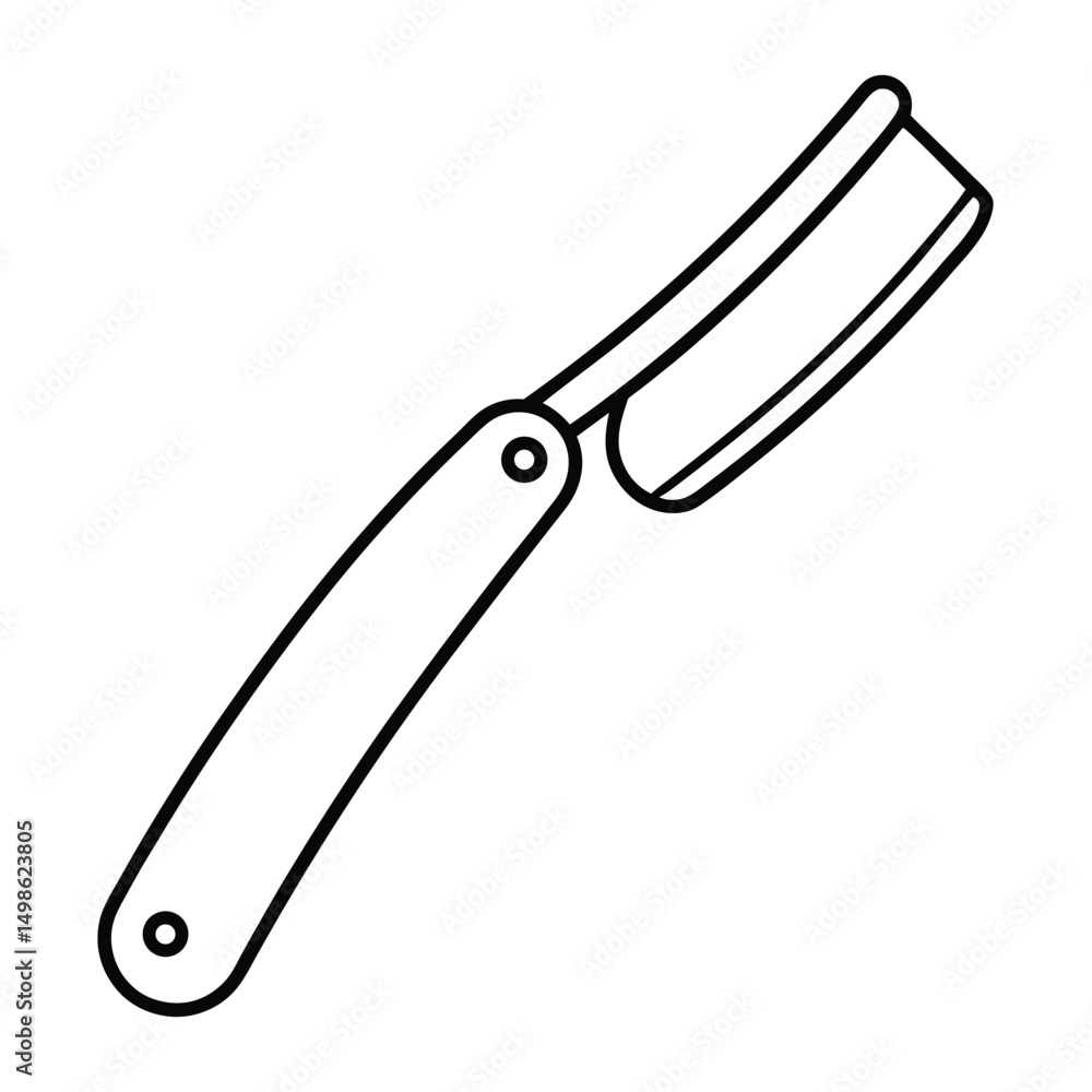 Fototapeta premium knife isolated on white background