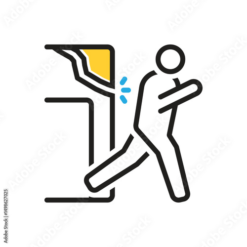 Multi color icon for flee