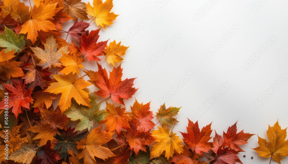 Autumn Leaves Frame on White Background
Autumn Leaves Frame on White Background