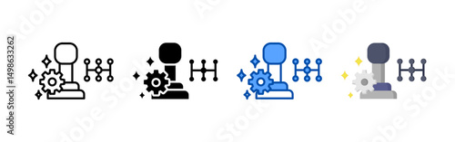 Transmission icon set bundle. Multi style icon collection perfect for websites, apps, and presentations. Simple vector icon collection