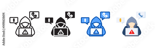 Phishing icon set bundle. Multi style icon collection perfect for websites, apps, and presentations. Simple vector icon collection
