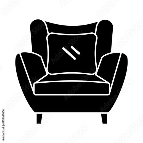 Chair Icon Glyph