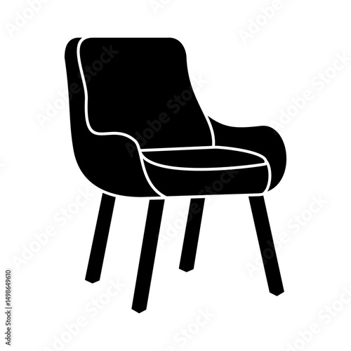 Chair Icon Glyph