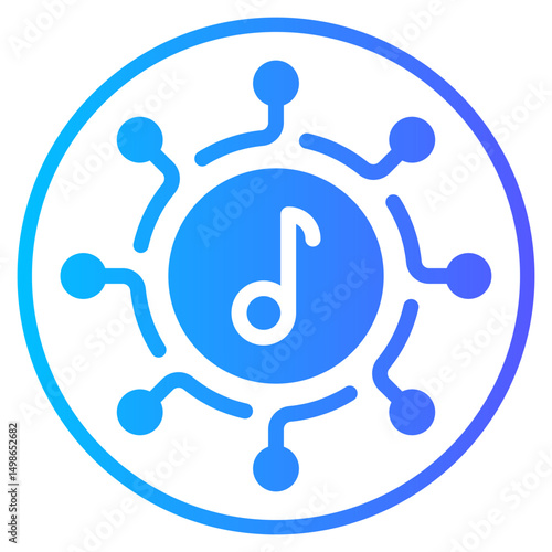 network gradient icon
