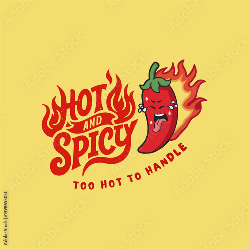 Spicy food logo with chili pepper and flame illustration. Great for hot sauce or spicy restaurant branding.
Keywords: spicy logo, hot sauce, chili pepper, food brand, flame
