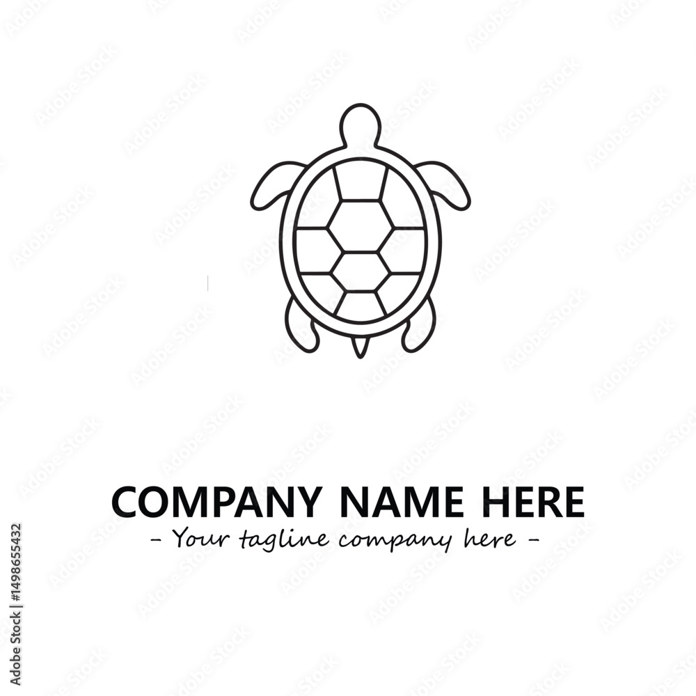 Obraz premium Turtle logo design vector illustration