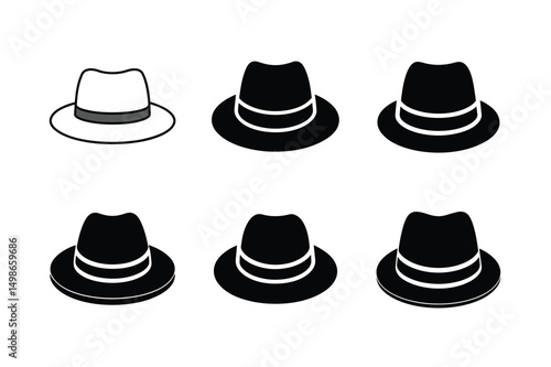 classic homburg hat front view elegant design