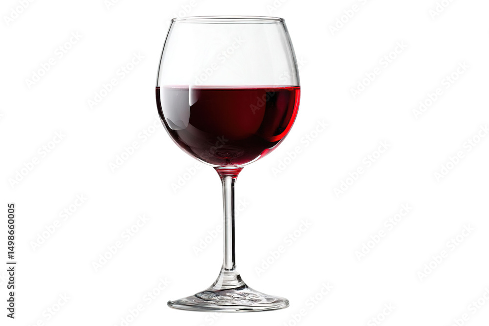 Red wine glass isolated on black background for wine tasting and celebration on transparent background Red wine glass isolated on black background for wine tasting and celebration on transparent background