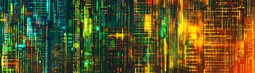 Wallpaper Mural Abstract digital cityscape design. Torontodigital.ca