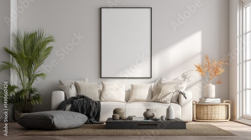 Wallpaper Mural Modern Minimalist Living Room Interior Design Mockup Torontodigital.ca