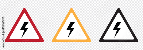 Free Download High voltage and Lightning vector icon. Electric bolt flash and High voltage icon. Power energy symbol. Warning icon. Vector illustration. - GFXLoad