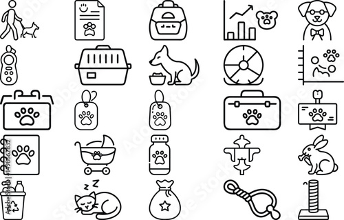 Pet Life Icon Set