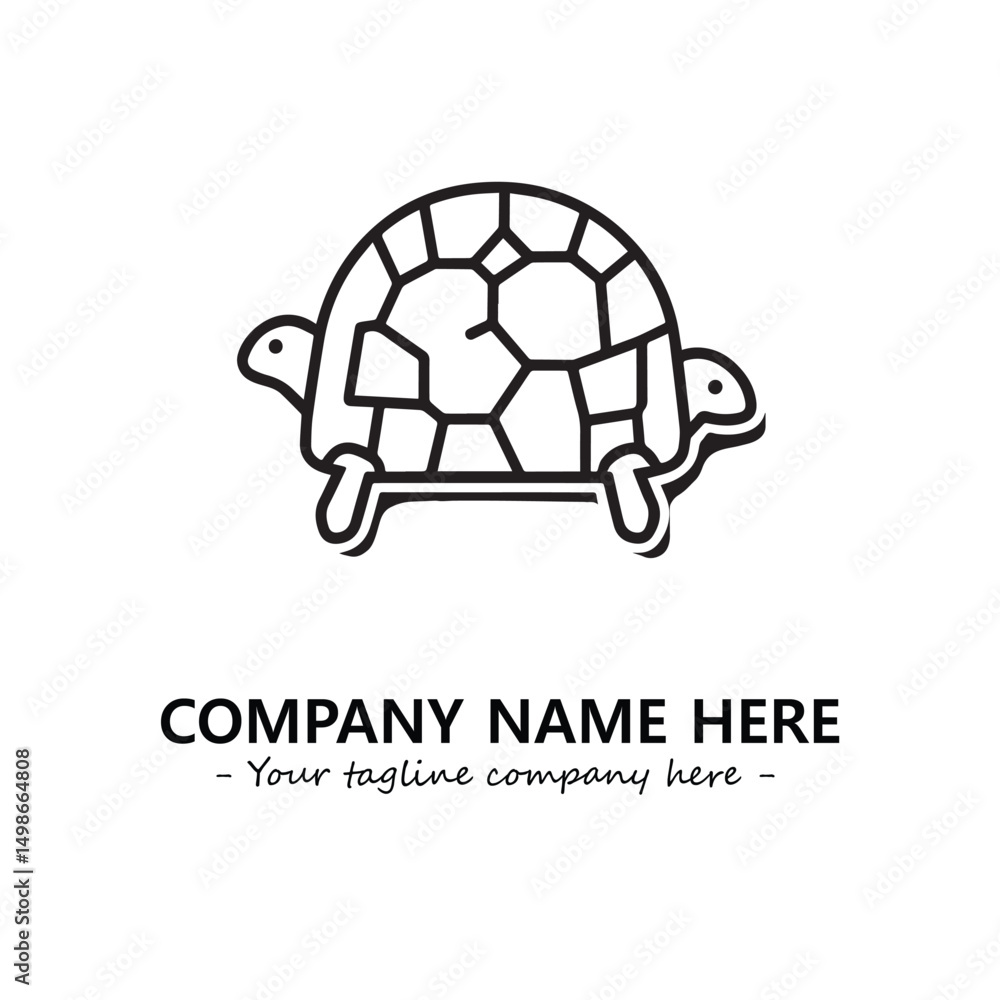 Obraz premium Turtle logo design vector illustration