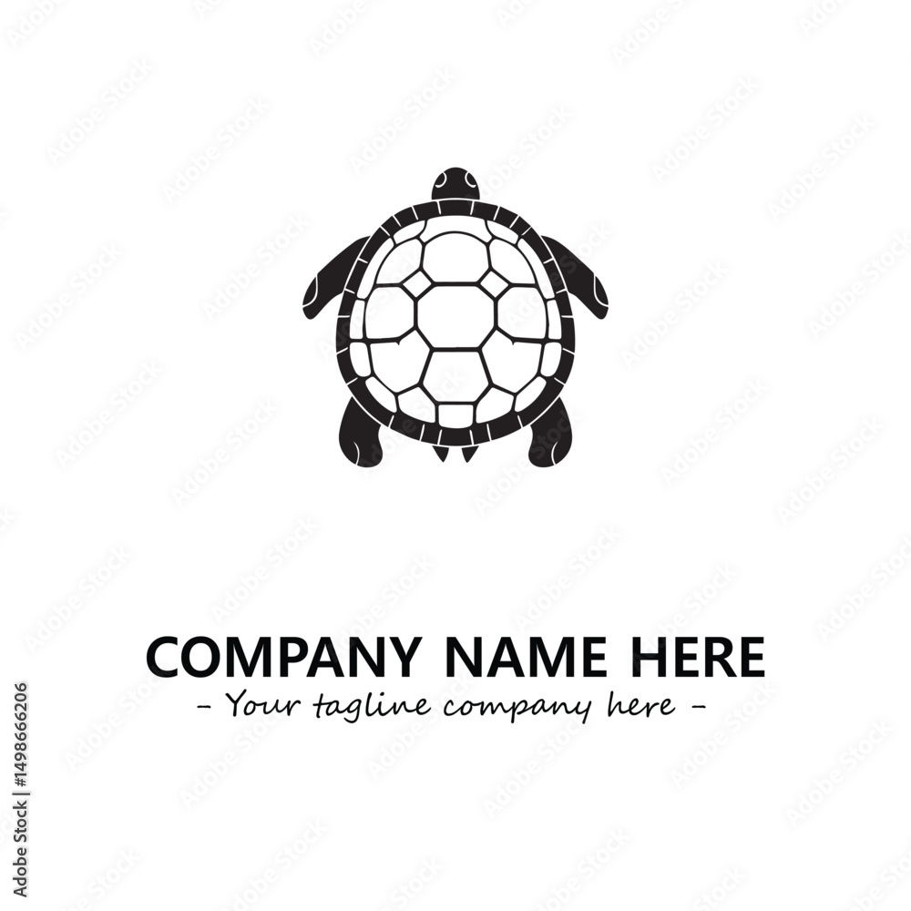 Obraz premium Turtle logo design vector illustration