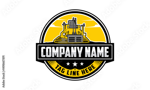 riding trowel machine, concret logo vector