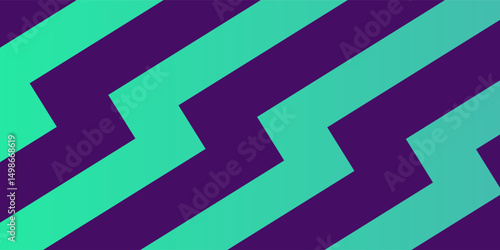 Zigzag Blue Purple Background. EPL Premier League thumbnail video print web background.