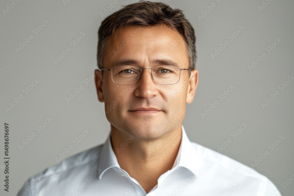 Close-up portrait of a man wearing glasses. Close-up portrait of a man wearing glasses.