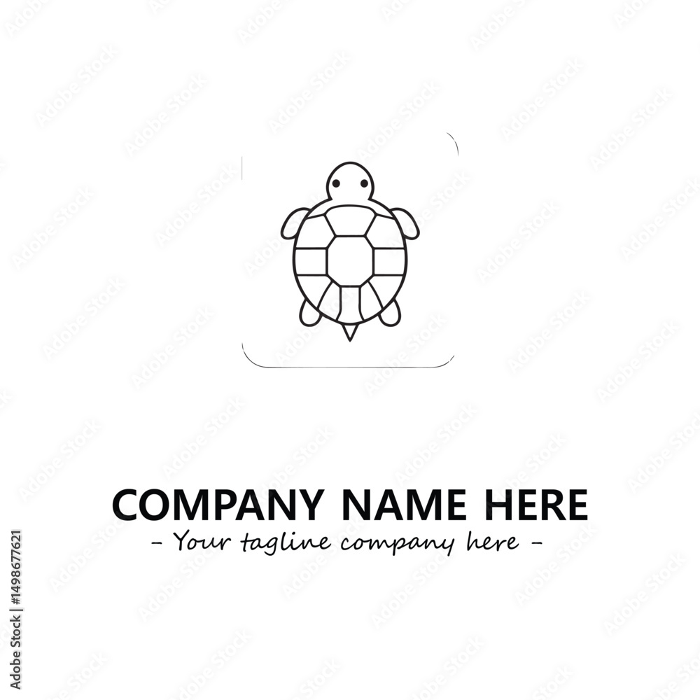 Obraz premium Turtle logo design vector illustration