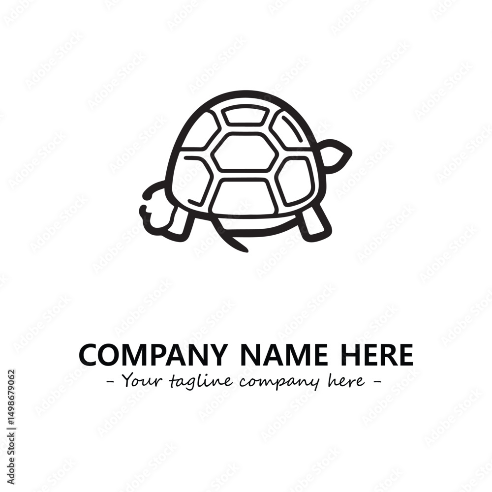 Obraz premium Turtle logo design vector illustration