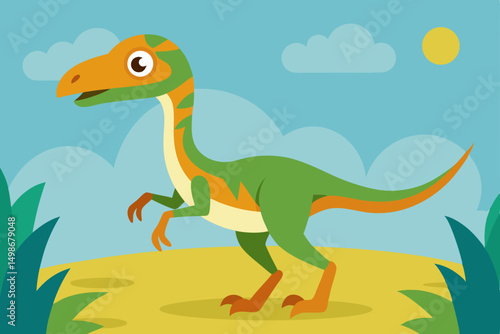 tyrannosaurus dinosaur vector illustration