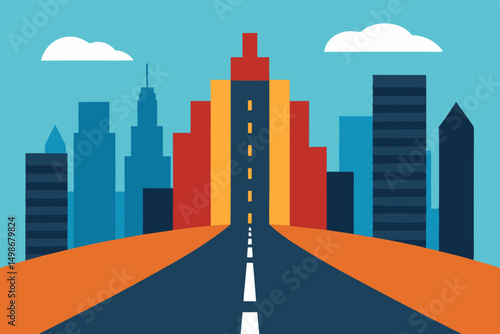 road in the city