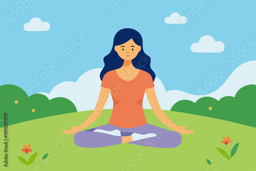 yoga in the park