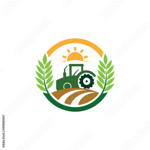 agriculture logo design vector 