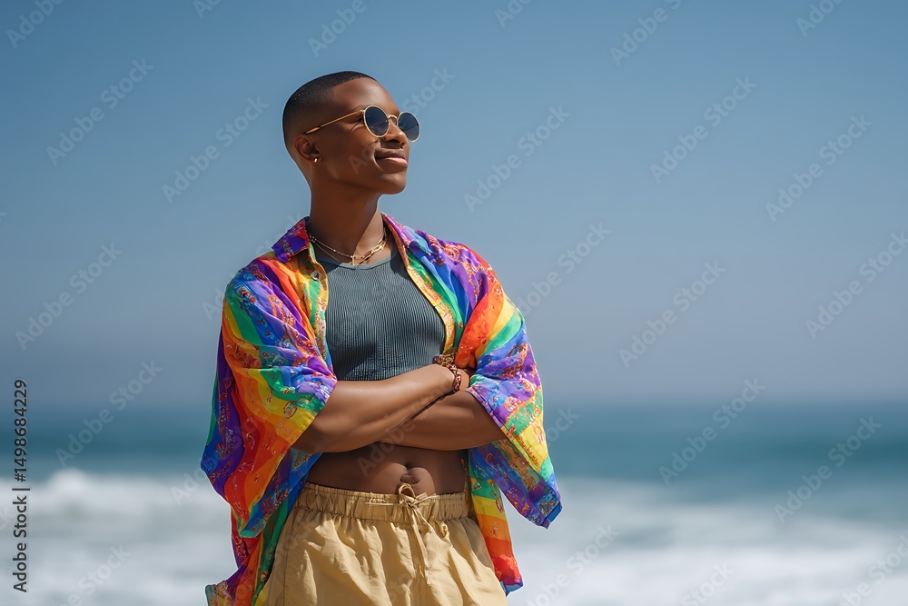 Obraz premium Colorful Outfits Celebrating LGBTQ Pride