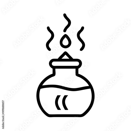 Aroma Diffuser Icon, Essential Oil Vaporizer