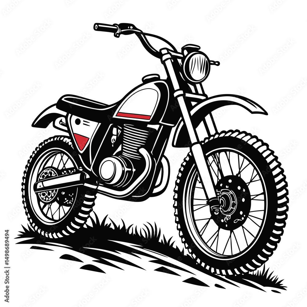Fototapeta premium motor bike icon vector image