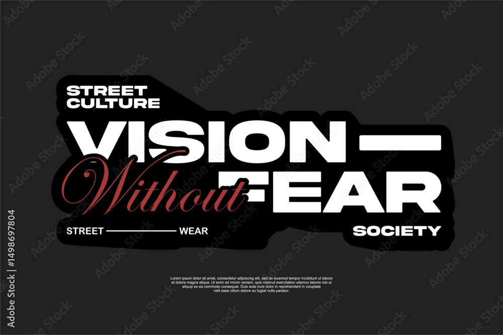 Obraz premium streetwear modern template asset
