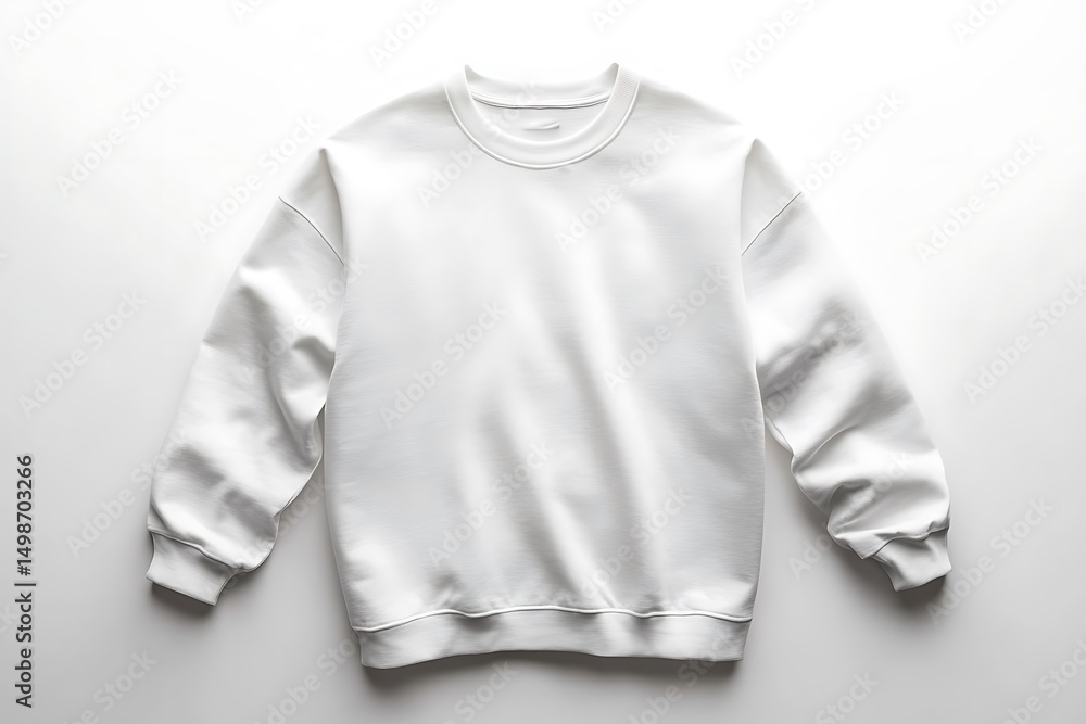 Blank white crewneck sweatshirt mockup apparel design Blank white crewneck sweatshirt mockup apparel design