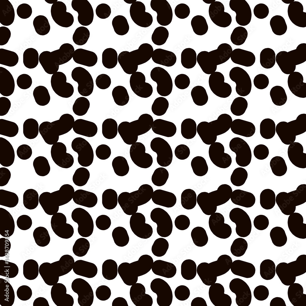 Seamless vector leopard print animal fur pattern texture illustration backdrop Seamless vector leopard print animal fur pattern texture illustration backdrop