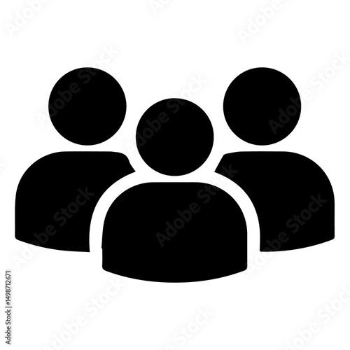 group of three people shadow design for templates.