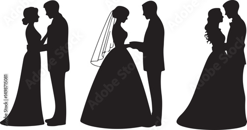 Bride & Groom SVG – Romantic Wedding Silhouette Design

Wedding Couple Vector – Elegant Clipart for Marriage Themes

Bridal Silhouette SVG – Bride and Groom for Invitations & Gifts

Romantic Couple Cl