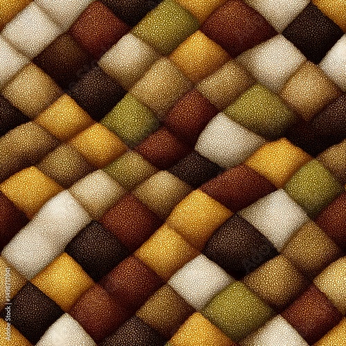 Textured woven pattern in warm earthy tones
