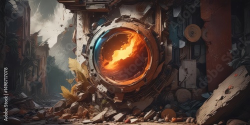 Expressive layered collage with diverse textures and colors , elements, layered